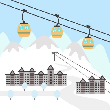 Ski resort simgesi.