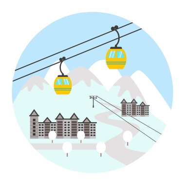 Ski resort simgesi.