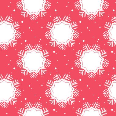 Sevimli kar taneleri ile dikişsiz desen. 