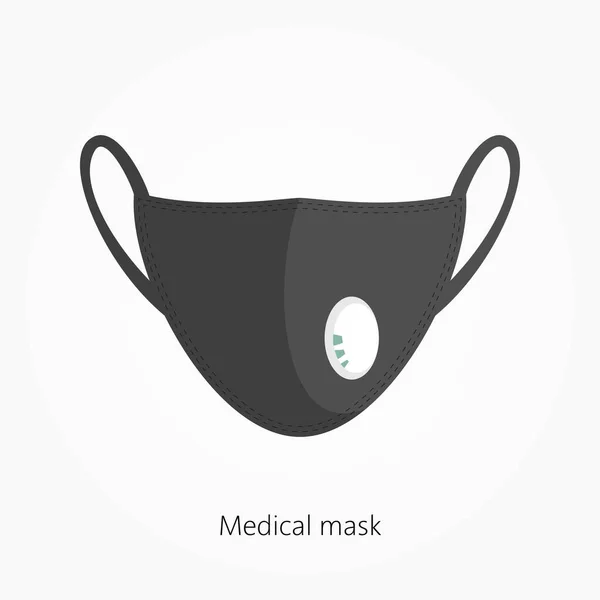 Topeng Pernapasan Keamanan Masker Pernapasan Medis - Stok Vektor