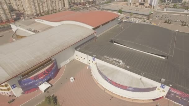 Eurowizji 2017 Kijów Ukraina arena wyłączne powietrza drone nagrania 06.05.2017 — Wideo stockowe