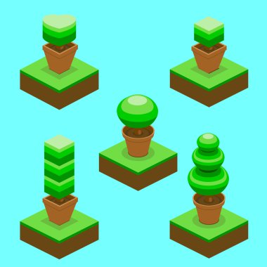 Çiçekler, Bahar ve yaz saati izole simgesinin.  