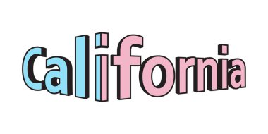 California vektör tasarım kapakları, t-shirtler.