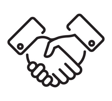 iş. Siyah kontur. Vektör görüntü