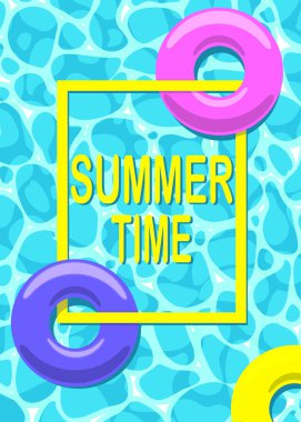 Havuzu. arka plan vektör. etiket, reklam,