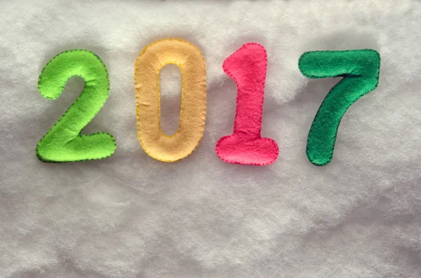 Αριθμός 2017. Νέο έτος έννοια — Φωτογραφία Αρχείου
