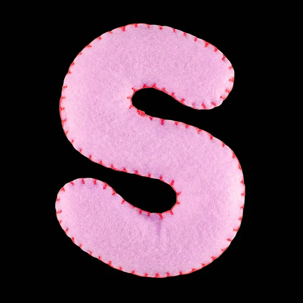 Το γράμμα S από τσόχα — Φωτογραφία Αρχείου