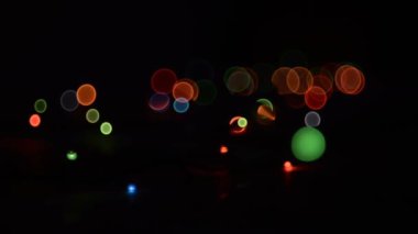 Garland ışık efektleri.
