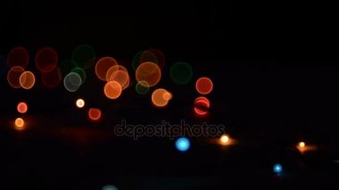 Garland ışık efektleri.