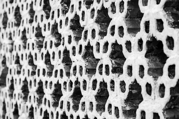 Fondo de pared de baldosas de arcilla geométrica. Adorno oriental — Foto de Stock