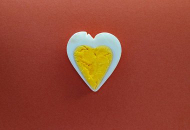 Yumurta kalp arka plan