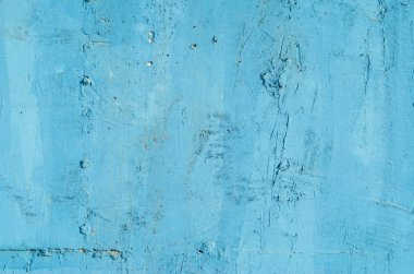 Mavi boyalı beton duvar
