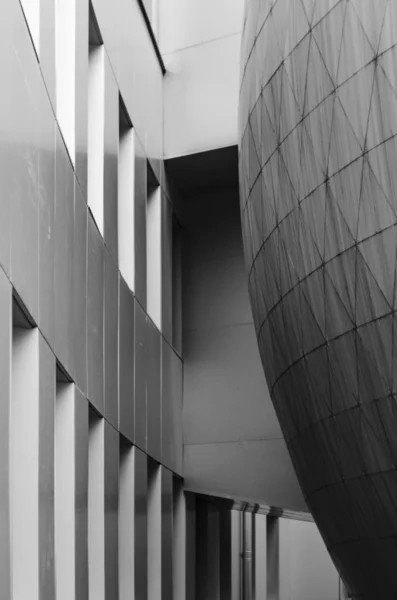 Fondo abstracto en blanco y negro de los elementos de construcción . — Foto de Stock