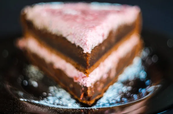 Layered chocolate cake — Stock Photo, Image