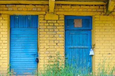 Sarı tuğla duvar arkaplanı