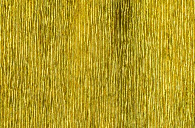 Kabarık kağıt altın doku. Altın kağıt doku arka plan. Arka plan doku oluklu kağıt derin yivli. Desen dikey oluklar
