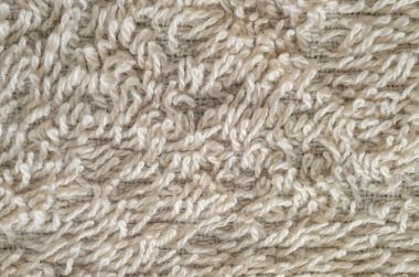 Bej renkli havlu doku yakın çekim