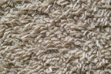 Bej renkli havlu doku yakın çekim