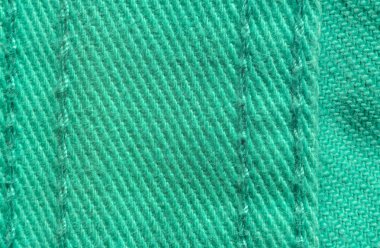 Yeşil denim Tekstil doku