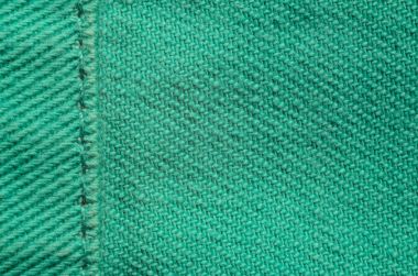 Yeşil denim Tekstil doku