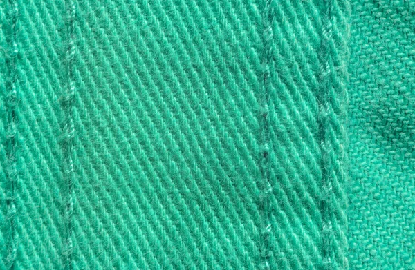 Zelený denim textilní textury — Stock fotografie