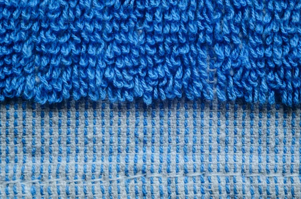 Texture de serviette bleue Fermer — Photo