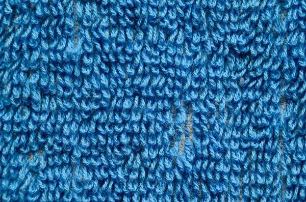 Μπλε πετσέτα υφή γκρο πλαν — Φωτογραφία Αρχείου