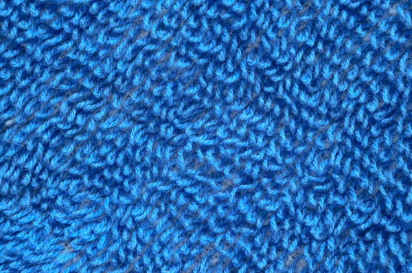 Niebieski ręcznik tekstura zbliżenie — Zdjęcie stockowe