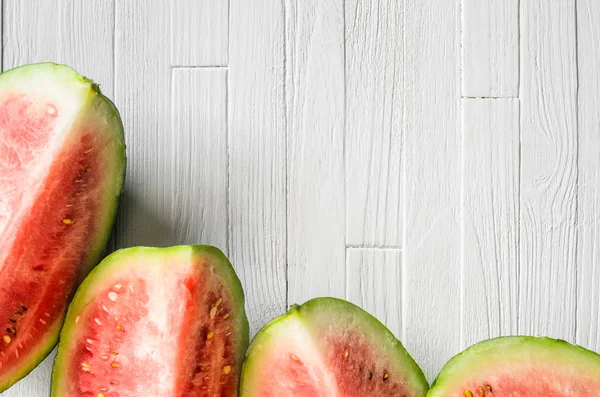 Karpuz dilimleri rustik ahşap masa lambası