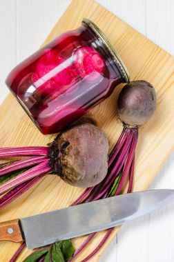 Pancar mutfak masa arka plan üzerinde