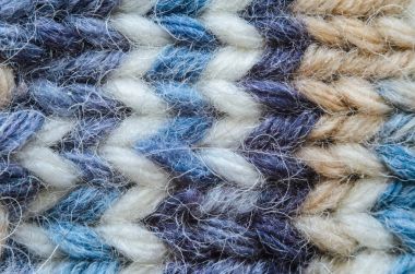 Melanj doku örgü mavi yakın çekim