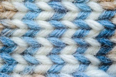 Melanj doku örgü mavi yakın çekim