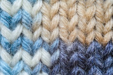 Melanj doku örgü mavi yakın çekim