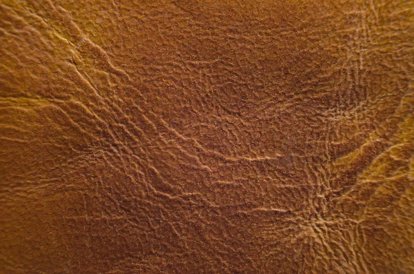 Texture Pelle Marrone Primo Piano Vecchio Sfondo Pelle Marrone — Foto Stock