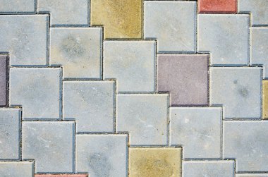 Çok renkli kaldırım döşeme doku.