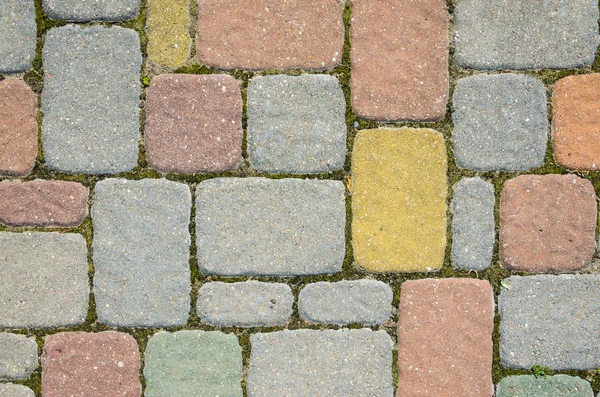 Multicolored Sidewalk Tile Texture. — Stock Photo, Image