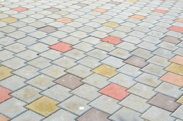 Tuile de trottoir multicolore Texture . — Photo