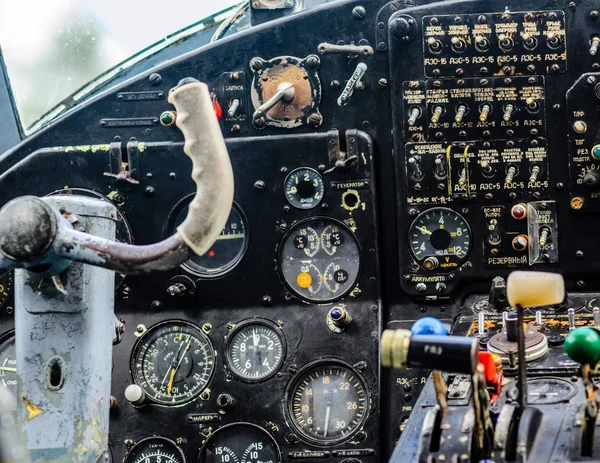 Vintage abitacolo aereo interno — Foto Stock