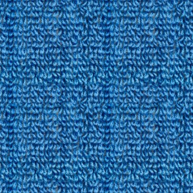 Uzun Nap ile sorunsuz halı doku. Kumaş malzeme ile uzun bir kazık mavi renk. Yinelenen desen doku yapısı