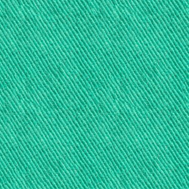 Sorunsuz yeşil Denim Tekstil doku. Yinelenen desen doku yapısı. Kumaş malzeme arka plan