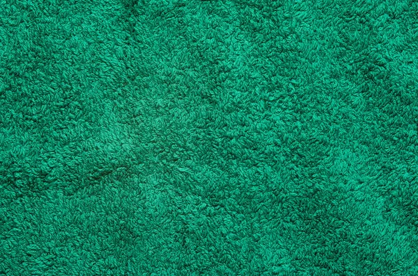 Konsistens Grön Handduk Närbild — Stockfoto