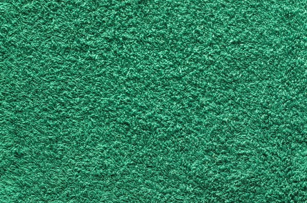 Streszczenie Tło Zielony Dywan Shaggy Stos Szmatką Tekstura Długich Włókien — Zdjęcie stockowe