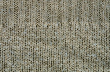 Gri doku örme kazak örgü iki tür. Arka plan olarak örgü doku.