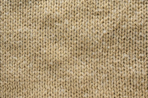 Texture Tricotée Laine Beige Tissu Tricoté Avec Motif Régulier Pull — Photo