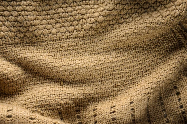 Beżowy Sweter Elementy Swetra Jako Tło — Zdjęcie stockowe