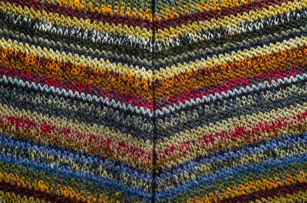 カラフルなニット生地のテクスチャです ニットのセーターの布の空白の背景 — ストック写真