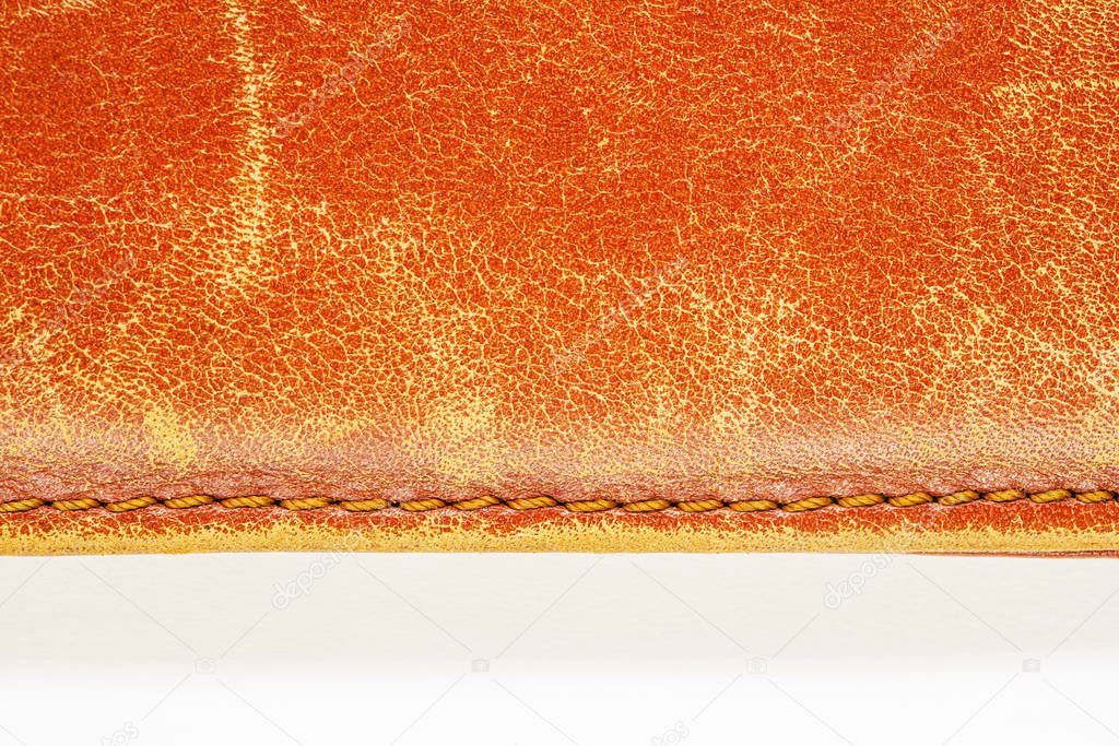 Leather accessory on a white background