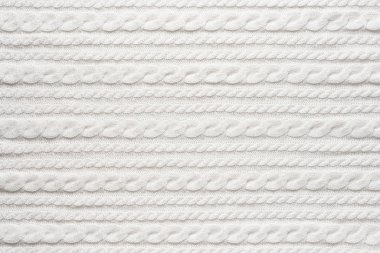 Beyaz yün süveter dokusu