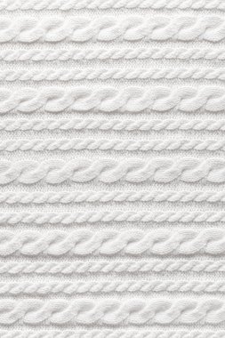Beyaz yün süveter dokusu