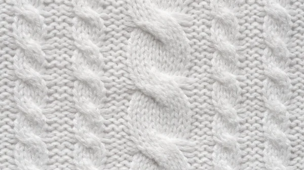 Textura de suéter de lana blanca —  Fotos de Stock